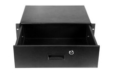 OSP 3u Space Shallow ATA Rack Case Drawer -Black - Lock Keys