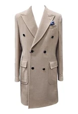 NWT MANUEL RITZ  DOUBLE -BREASTED COAT  MU.C4488.163743UM034 BEIGE