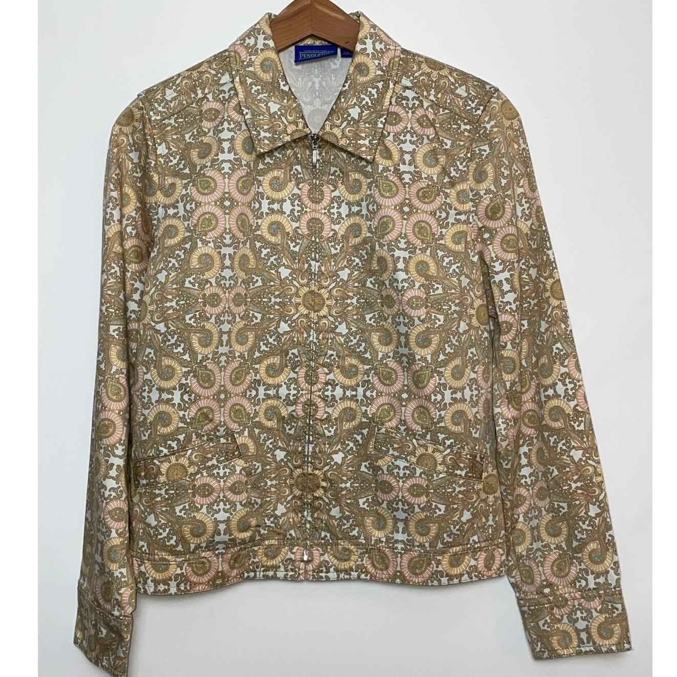 Pendleton Light Cotton Jacket - Size M - Mandala … - image 1