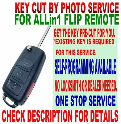 KEY CUT BY PHOTO EU-STYLE FLIP REMOTE FOR TOYOTA HYQ12BBX CHIP DOT JDM KEYLESS