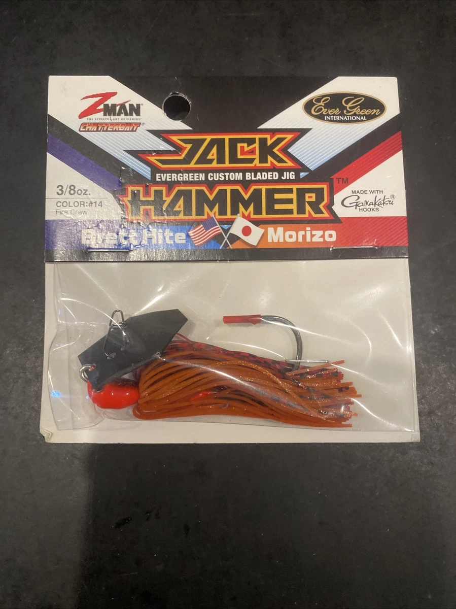 Z Man Jack Hammer Chatterbait 3/8oz Color #14 Fire Craw