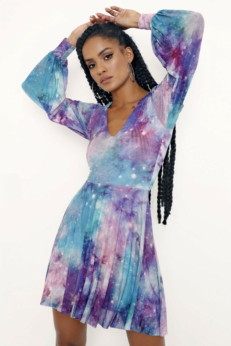 Blackmilk Galaxy Fairyland Sheer Romance Dress Medium M | eBay