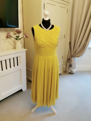 ted baker mustard dress
