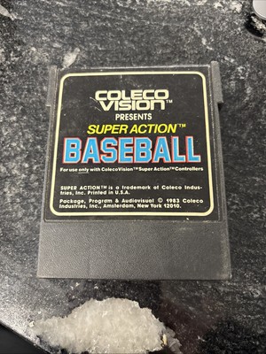 ¤ Super Action Baseball ¤ (Game Cart) Good! Colecovision Authentic