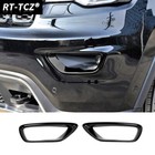 Front Fog Light Lamp Cover Trim Frame For Jeep Grand Cherokee 2018+ Accessories
