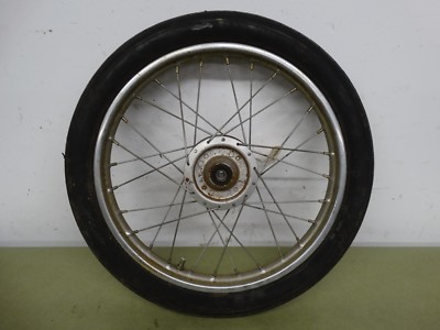 1980 Honda Express NC 50 OEM Front Wheel Tire Rim Spokes brake drum hub B286