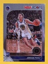 Jordan Poole 2019-20 Hoops Premium Stock Rookie Base #223 Golden State Warriors