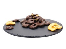 Apfelringe mit Zartbitter-Schokolade | schokolierte Früchte | 100g/250g/500g/1kg