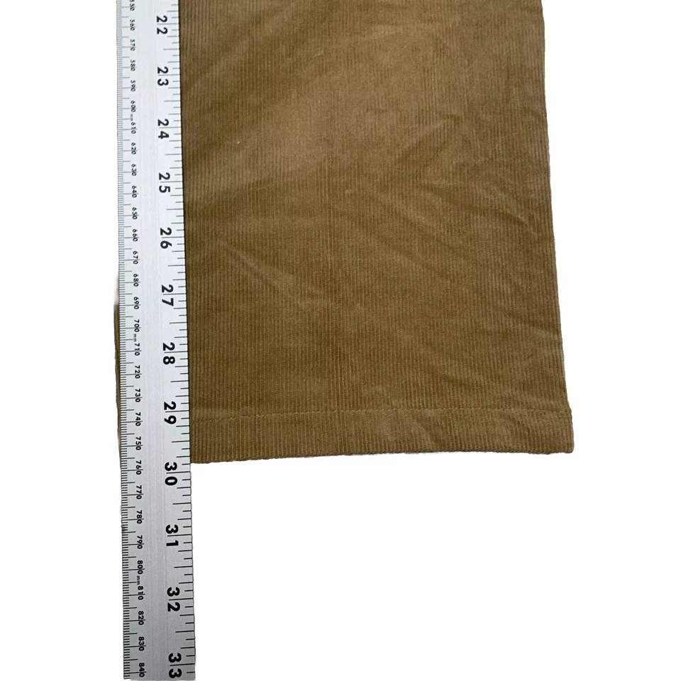 Pantalones de pana para mujer Appleseeds talla 10 tostados pierna ancha elásticos informales línea delgada Foto 4 de 4