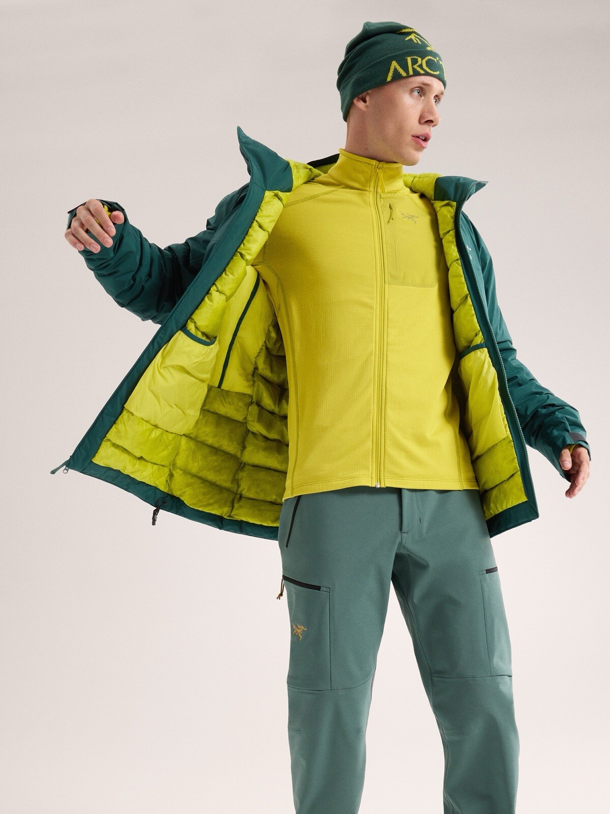 ARC'TERYX Arc’teryx Beta Piumino Giacca Isolante Pytheas Verde Uomo L Large Gore Tex