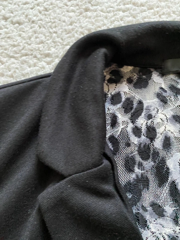 Style&co. Women 3/4 Sleeve Jacket Black Size XL - Image 4 of 4