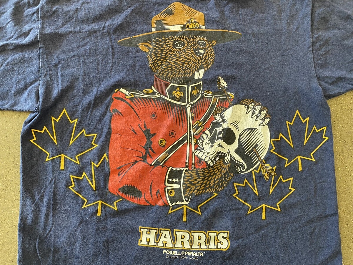 Vtg 1990 Powell Peralta Kevin Harris Skateboard T-shirt