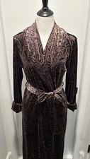 Vintage Oscar De La Renta NWOT Luxurious Evening Velvet Robe Size S
