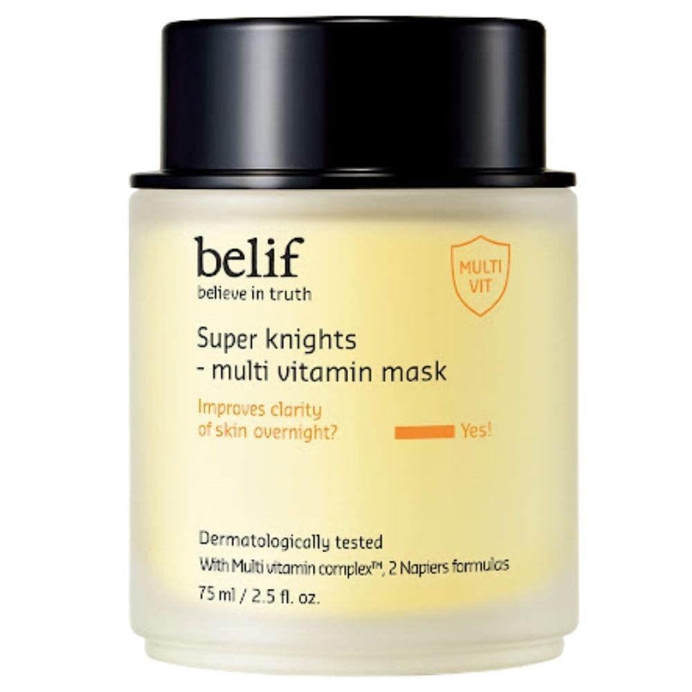 Belif Super Knights Maschera cremosa per la notte con vitamine, 75 ml