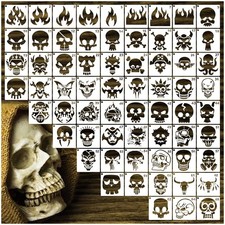 Small Stencils for Painting on Wood Burning 3 x 3 inches, white clear
