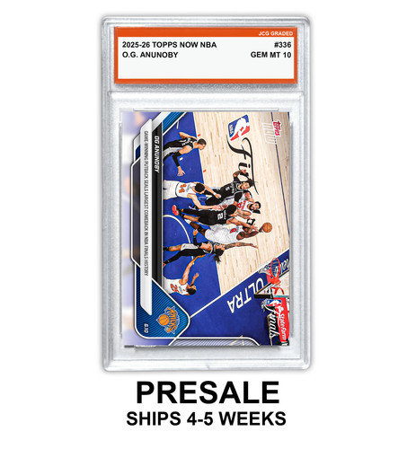 Presale - O.G. Anunoby Knicks 2025-26 Topps Now NBA #336 Graded Gem Mint 10