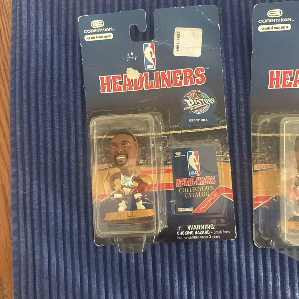 Lote de 8,99 cabezas de cartel de la NBA Grant Hill + Glenn Robinson 1997 sellado de fábrica Foto 3 de 4