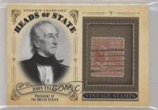 2020 Upper Deck Goodwin Champions Heads of State Stamp Relics John Tyler 1os2