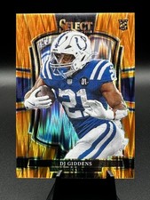 2025 Select Premier Level DJ Giddens 131 Orange Shock Prizm /399 RC Rookie Colts