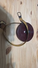 VTG 50ft Lufkin Woven Cloth Measuring Tape Made In USA Burgundy Housing