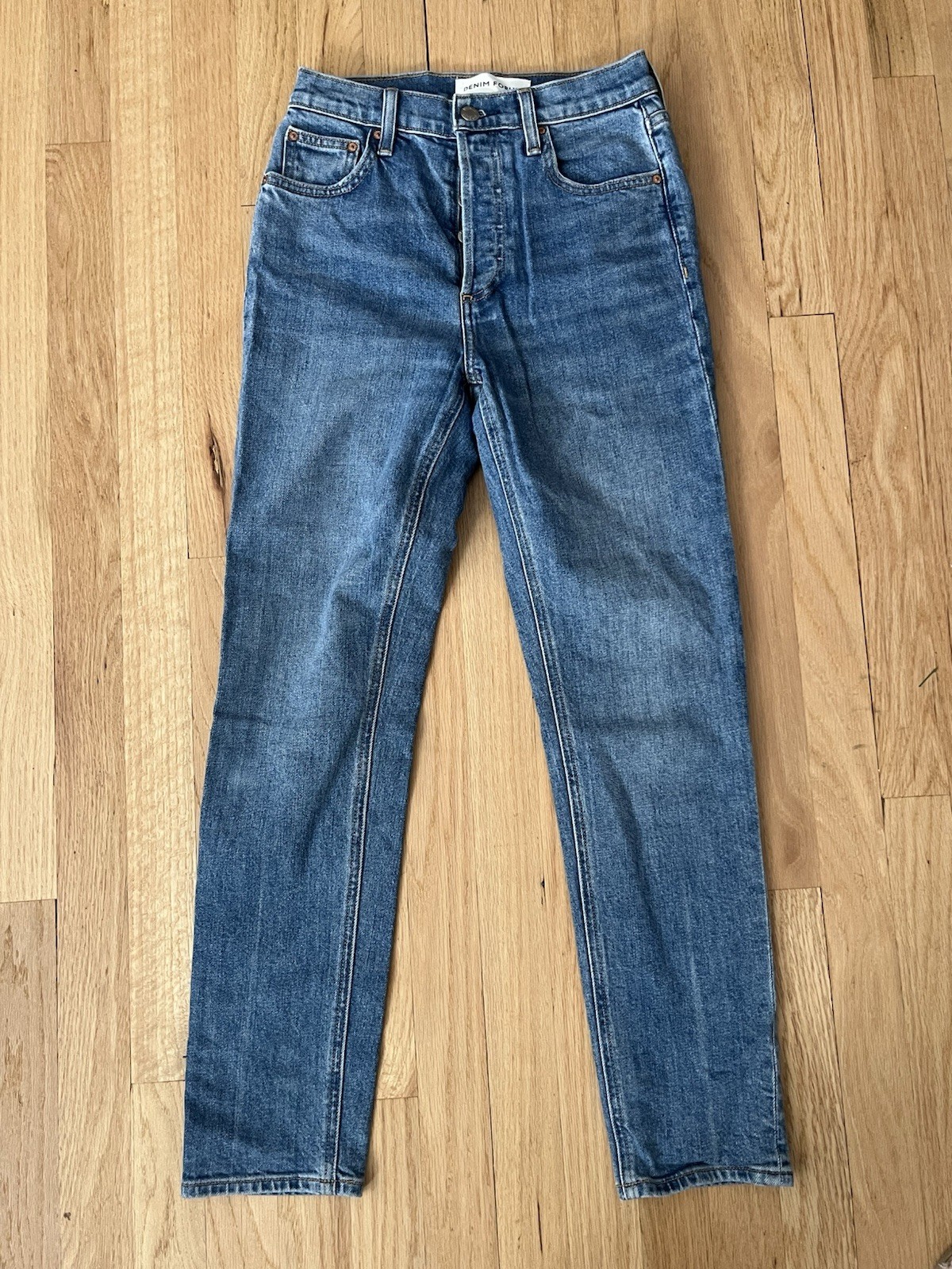 Aritzia Denim Forum Size 25 The Yoko High Rise Slim Jeans Ankle Cropped 28L