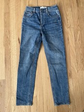 Aritzia Denim Forum Size 25 The Yoko High Rise Slim Jeans Ankle Cropped 28L