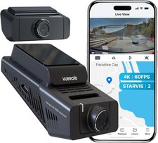 Vueroid S1 Infinite 4K  2.5K Front  Rear Dashcam WiFi Parking Md 128GB 