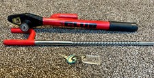Original The Club 1000 Steering Wheel Lock Red Anti-theft Device With Key Vtg Original The Club 1000 Steering Wheel Lock Red Anti-theft Device With Key Vtg