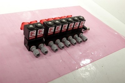 KORNIT DIGITAL FLO CONTROL 8x 619000/483 Manifold Solenoid Valves 24VCD