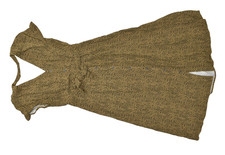 LOFT Women Sz 6 Leopard Print Midi Dress Button Front V-Neck Short Sleeve Rayon