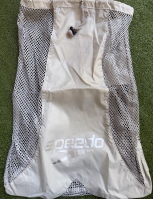 Speedo Mesh Gear Bag Gray Nylon Polyester Scuba Snorkeling Vietnam A0323