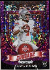 2021 Prizm Draft Picks- Crusade Justin Fields Purple Circles Prizm /50 #163