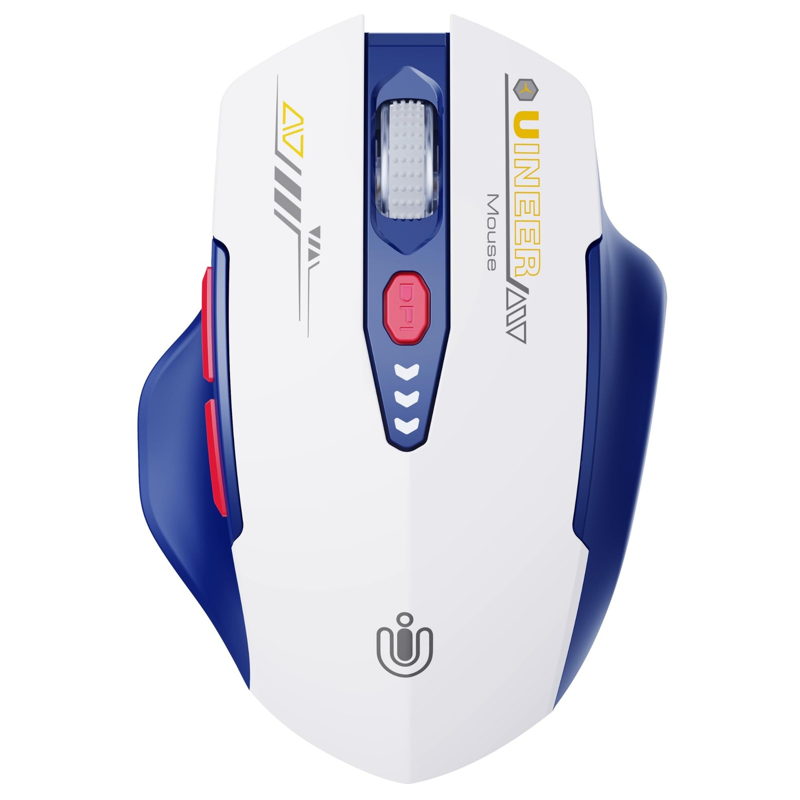 Upgraded Rechargeable Bluetooth Mouse with Multi-Device Support and Visible Battery Indicator