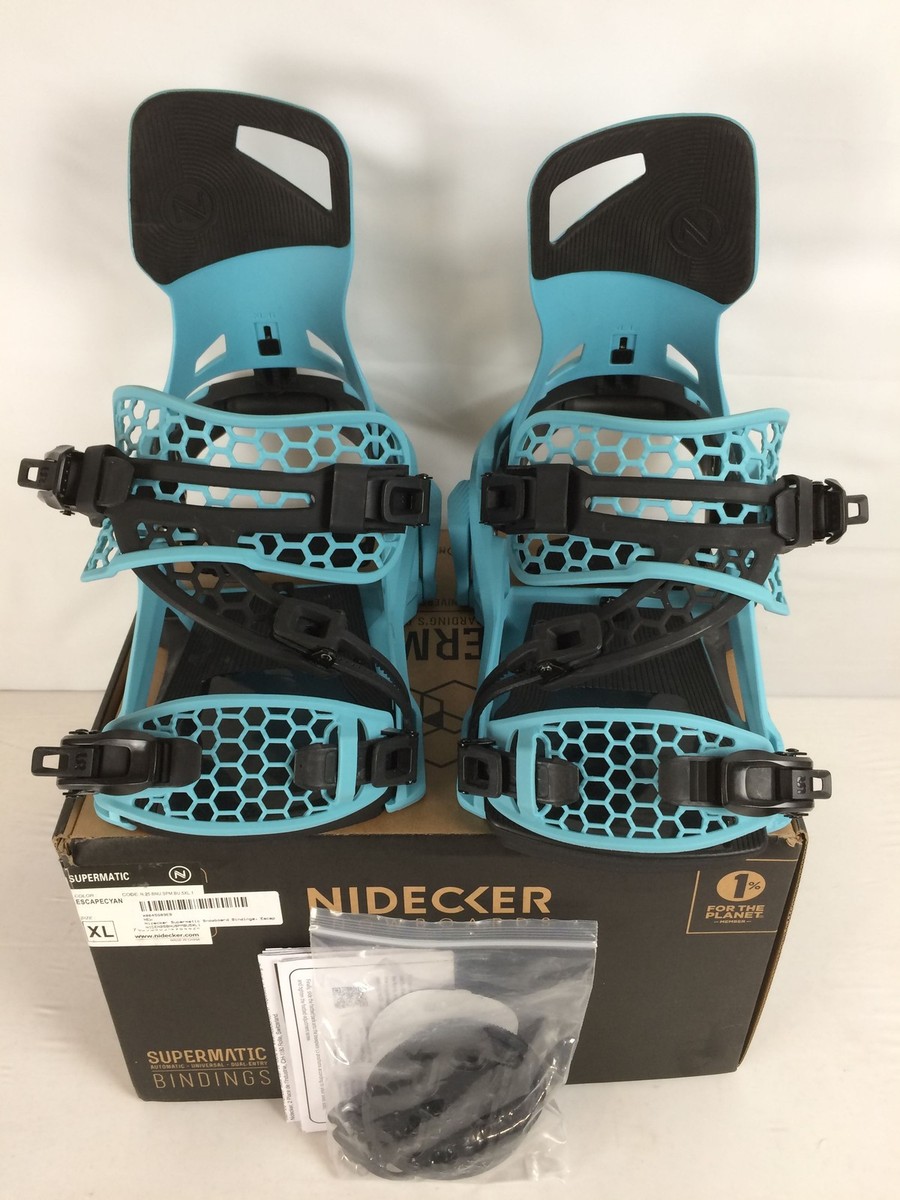 Excellent Nidecker Supermatic Snowboard Bindings, Escape