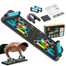 Push Up Board 9 in 1 with Adjustable Jump Rope | Push Up Board for Men & Women 