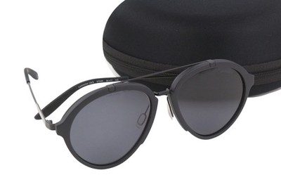 Carrera 125/S Herren Sonnenbrille schwarzes Gestell getönt Freizeit Logo Unisex GTNIR *