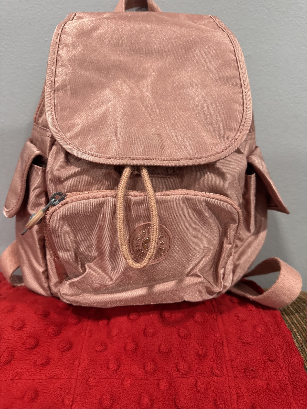 Kipling Backpack With  Multiple pockets Peach - image 1