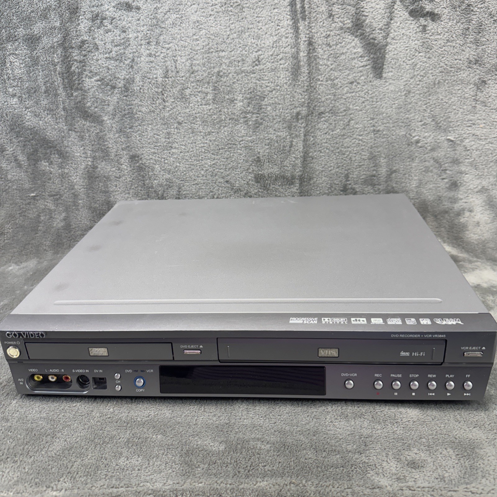 Go Video DVD VCR Recorder Combo VR3845A No Remote Tested And