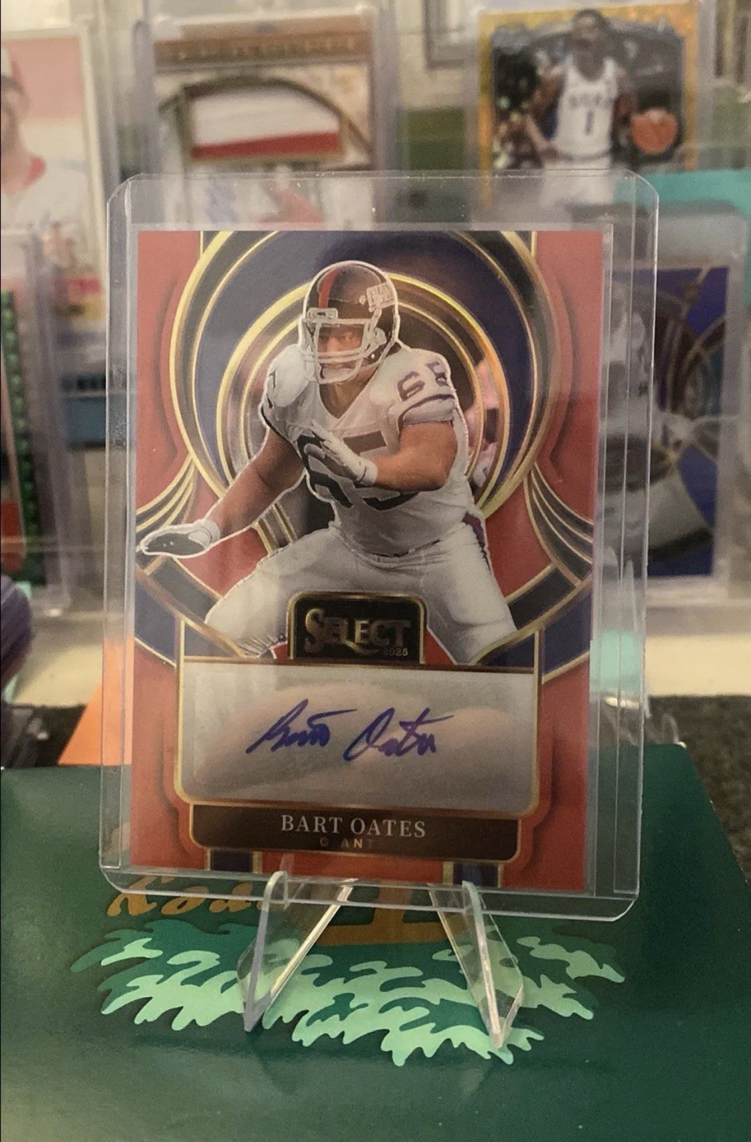 2025 Panini Select - Select Signatures Bart Oates #SIP-BOA Red Prizm /75 (AU)