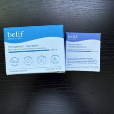 NEW NIB Belif The True Cream Aqua Bomb Moisturizer Travel Size 30ml/1oz  10ml