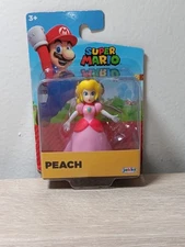 *FREE SHIP* 2.5" PRINCESS PEACH Super Mario World of Nintendo Jakks Pacific