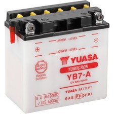 Yuasa YB7-A Gel-Batterie 12V/8AH für Wassermotorrad und Geländefahrzeug Italjet