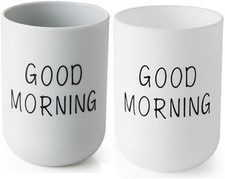 Toothbrush Cup 2Pcs, Bathroom Toothbrush Holder, Storage Cup 300ml, Drinking