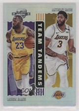 2020-21 Panini Contenders Optic Team Tandems LeBron James Anthony Davis #1 0m1w