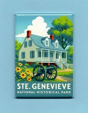 STE GENEVIEVE NATIONAL PARK TRAVEL POSTER *2X3 FRIDGE MAGNET* FRENCH CANADIAN MO