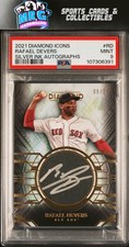 2021 Topps Diamond Icons Silver Ink Auto #RD Rafael Devers PSA 9