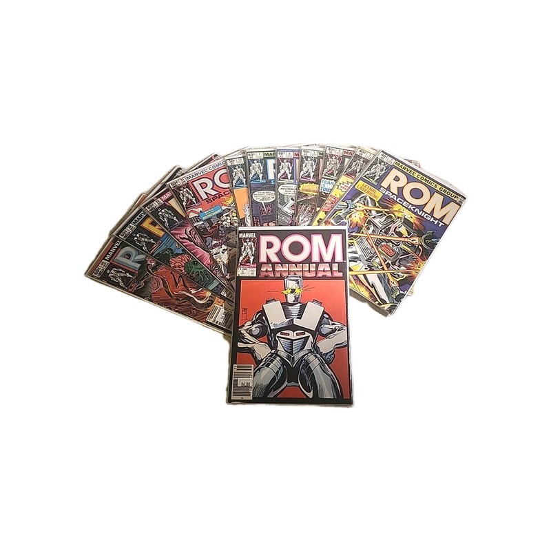 ROM SPACEKNIGHT (partial runs) MARVEL COMIC BOOKS RUN/LOT of 12. 1980,1982,1983.