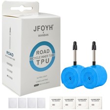 4-Pack 700x 18-32c TPU Inner Tubes with 45mm/65mm/85mm Presta Valves for Road...