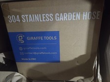 Girafe Tools Garden Hose 100ft x 5/8", 304 Stainless Steel Metal Water Hose
