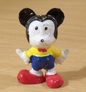 Ü Ei Altfiguren Disney Figuren Serie 1 Micky Maus (Hemd gelb) Original